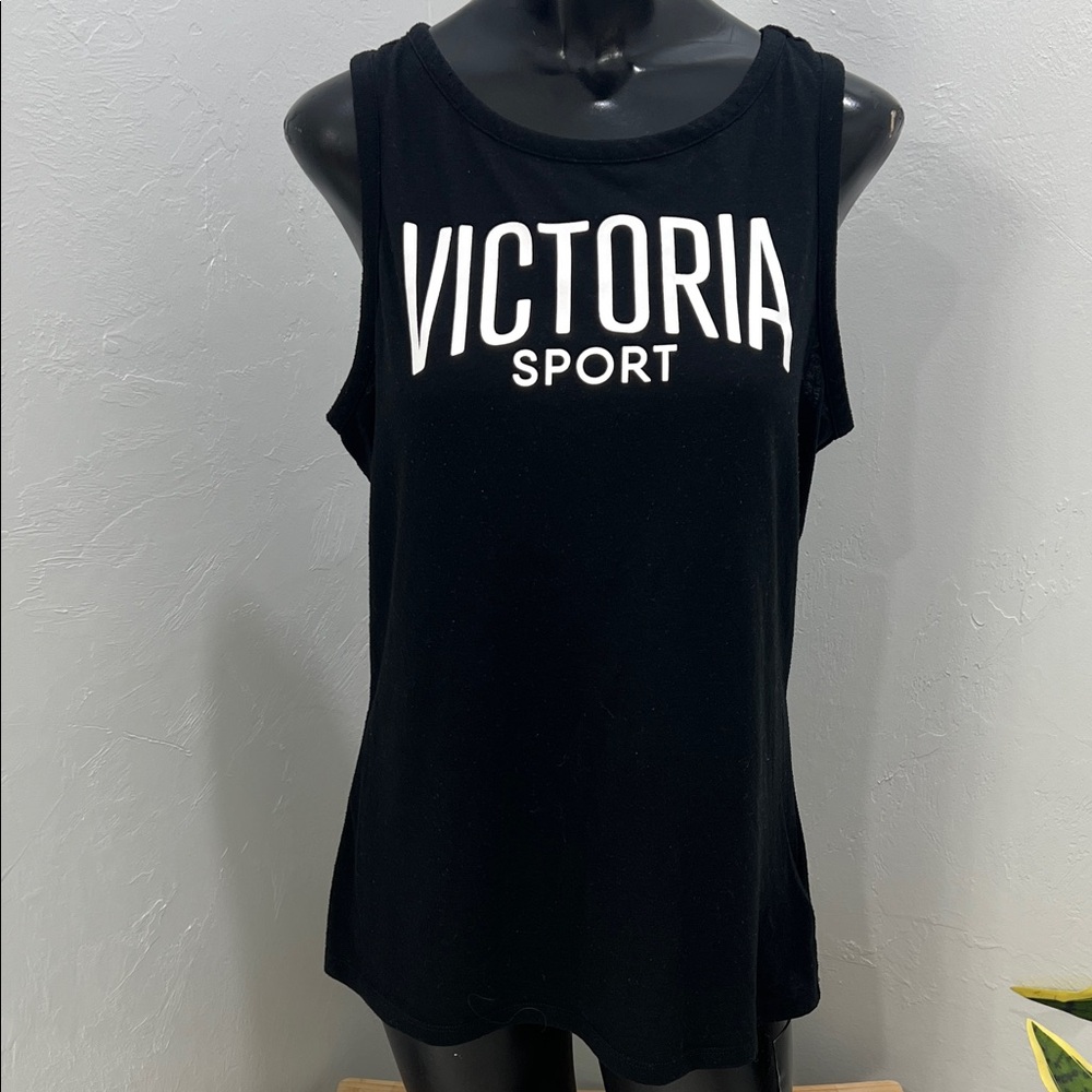 Victoria's Secret Sport Woman’s Medium Black Muscle Workout Tee